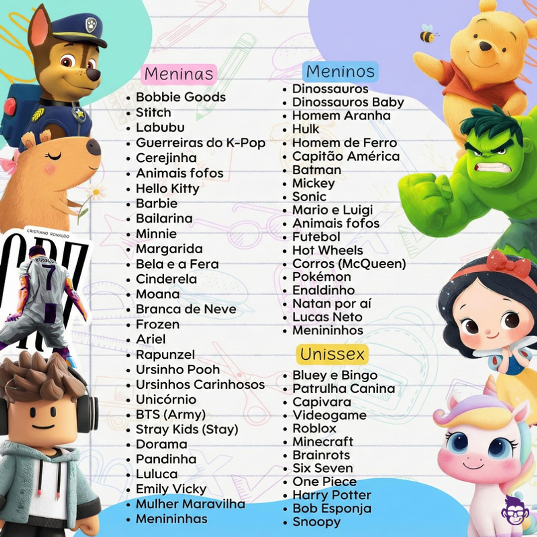 Kit Digital Etiquetas Escolares PNG – Volta às Aulas 2026 (60 Temas) 2