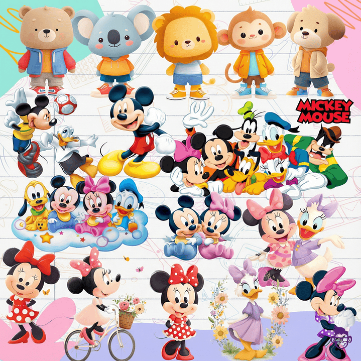 Kit Digital Etiquetas Escolares PNG – Volta às Aulas 2026 (60 Temas) 8