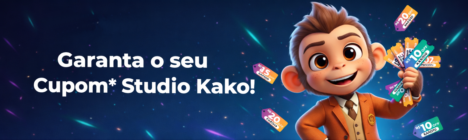 Garanta o seu Cupom* Studio Kako