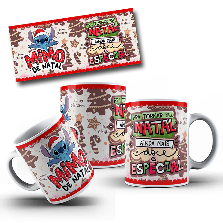 13 Artes para Caneca Mimo de Natal Papai Noel Arquivo em Png  4