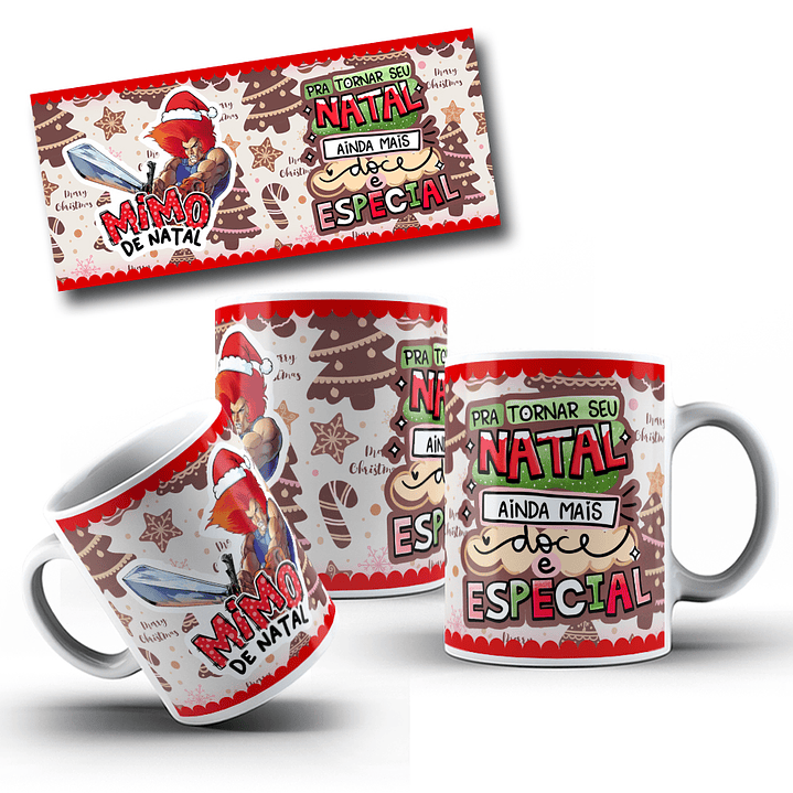 13 Artes para Caneca Mimo de Natal Papai Noel Arquivo em Png  13