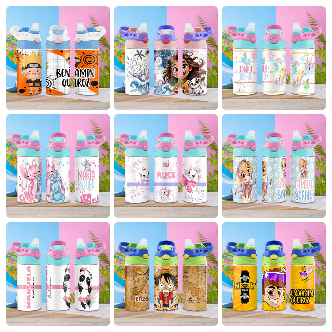 84 Artes para Squeeze Personagens Volume 1 e 2 Arquivo Editável 8