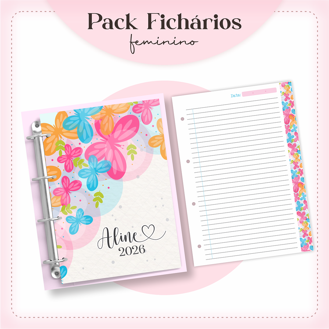 Arquivo encadernação Ficharios Masculino e Feminino Arquivo em Pdf  1