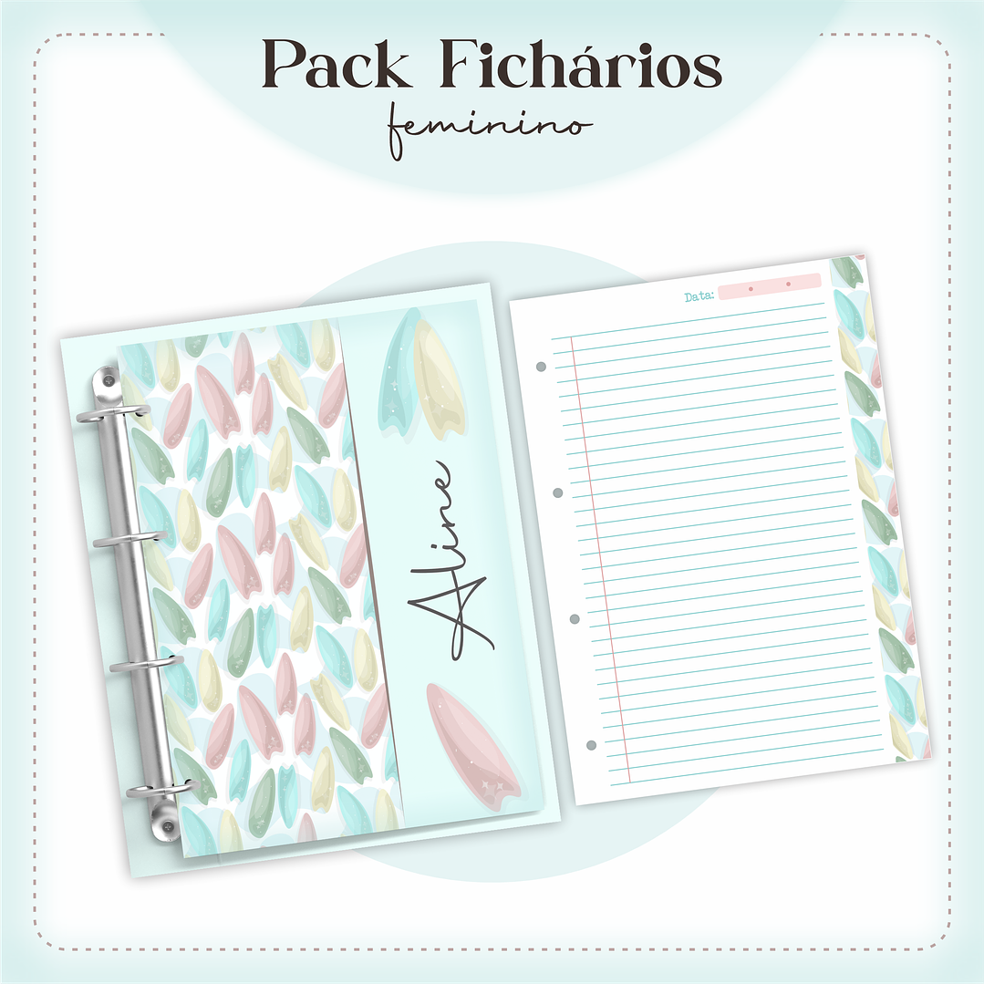 Arquivo encadernação Ficharios Masculino e Feminino Arquivo em Pdf  5