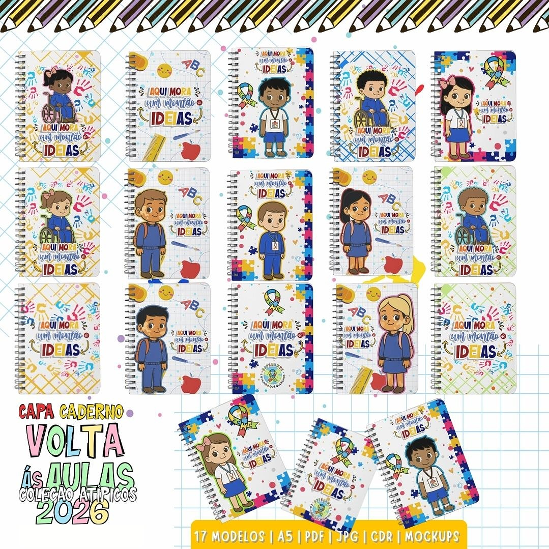 Combo Volta as aulas Squeeze, Caneca, Capa agenda, Toalhinhas e Muito mais Arquivo Editável 14