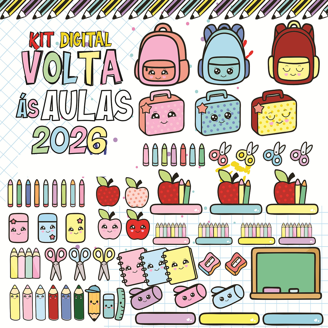 Combo Volta as aulas Squeeze, Caneca, Capa agenda, Toalhinhas e Muito mais Arquivo Editável 16