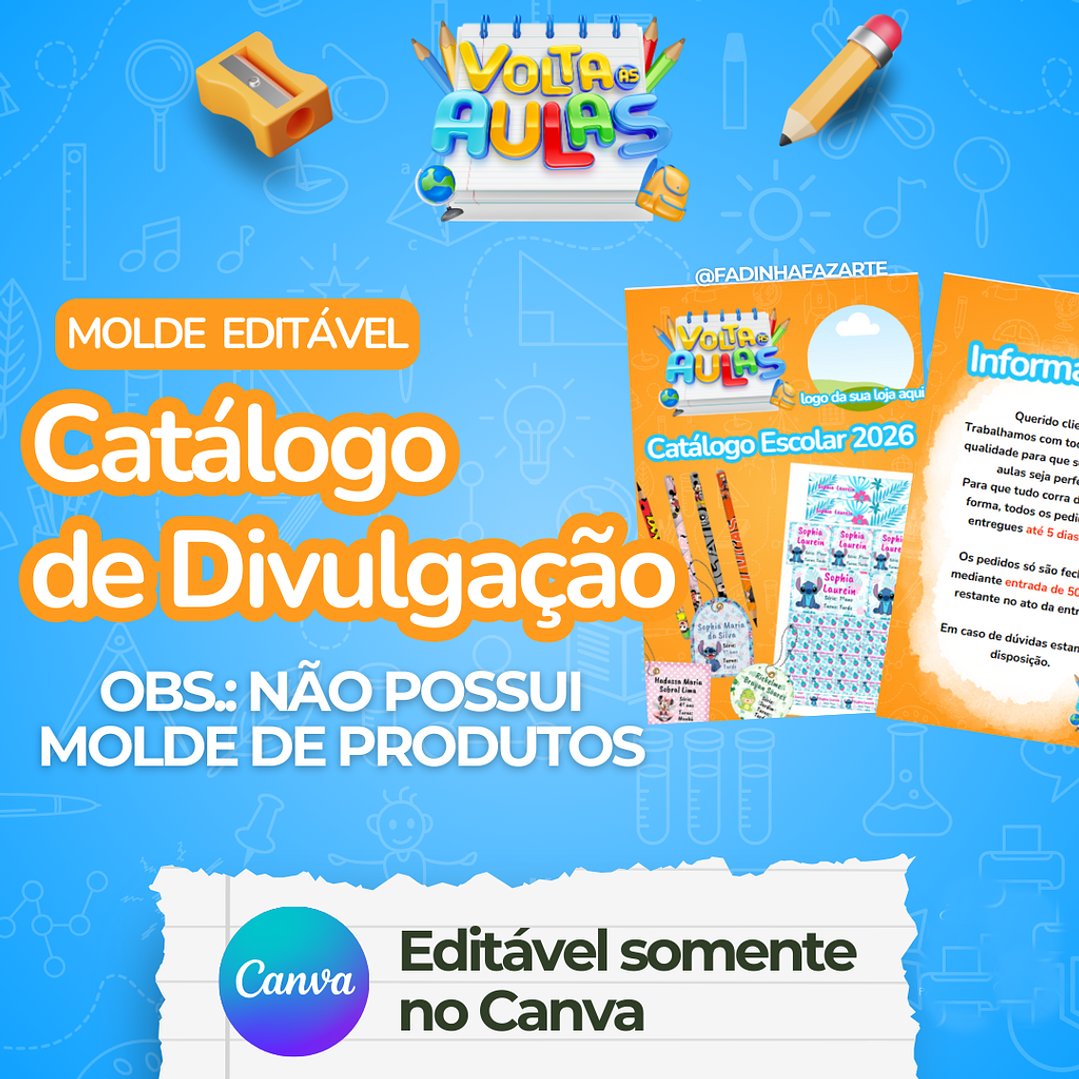 Posts Divulgação Volta as Aulas 2026 redes sociais - Baixar Grátis 1