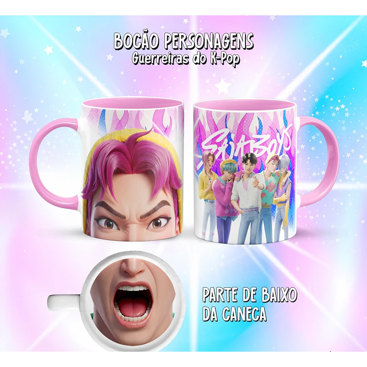 10 Artes para Caneca Bocão Guerreiras do K-Pop Arquivo em Png  3