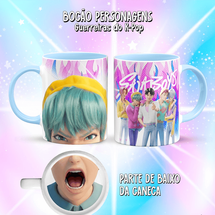 10 Artes para Caneca Bocão Guerreiras do K-Pop Arquivo em Png  6