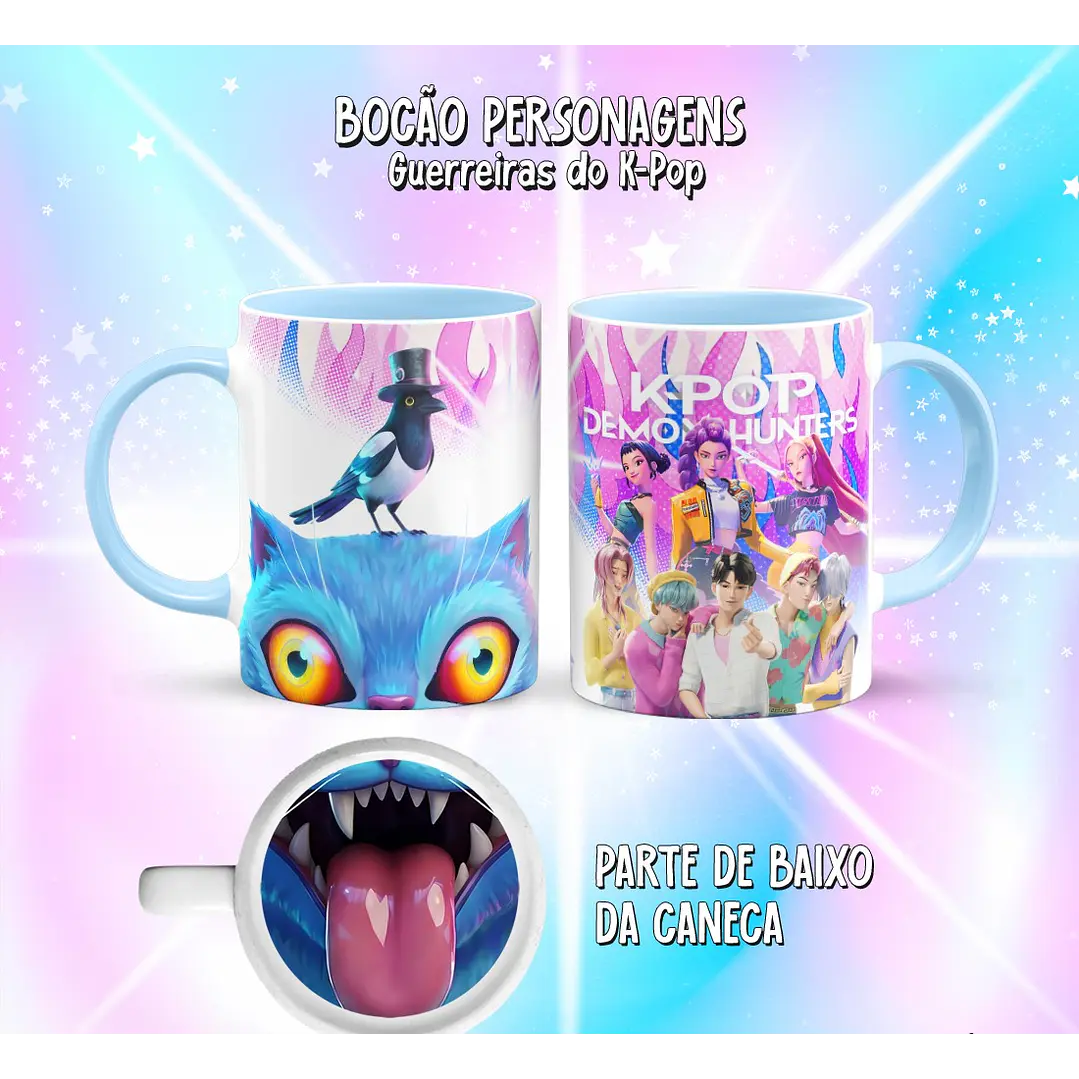 10 Artes para Caneca Bocão Guerreiras do K-Pop Arquivo em Png  9