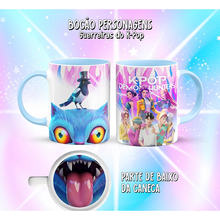 10 Artes para Caneca Bocão Guerreiras do K-Pop Arquivo em Png  9