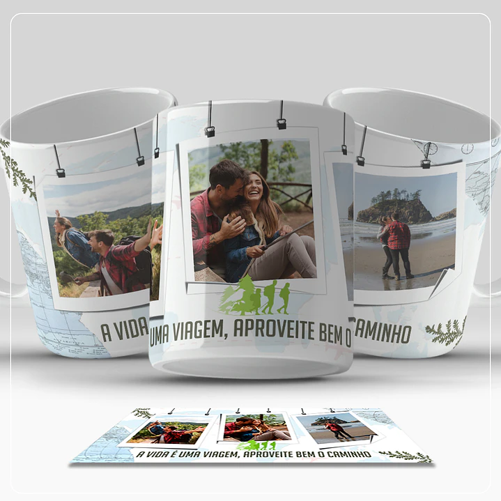 6 Artes para Caneca Viagem Arquivo em Png  4