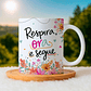 9 Artes para Caneca  Floral Letterings Frases Motivacional Deus Arquivo Editável  - Thumbnail 8