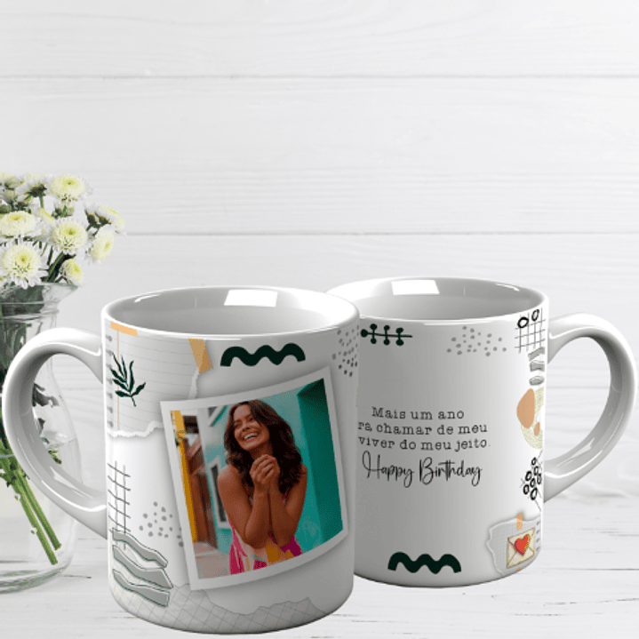 10 Artes para Caneca Aniversário Arquivo Editável  8