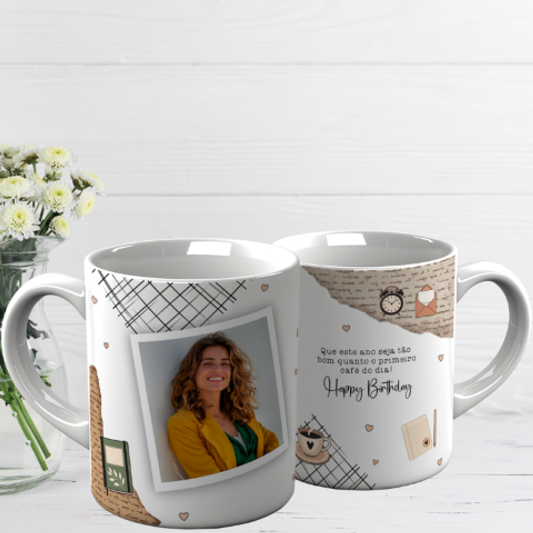 10 Artes para Caneca Aniversário Arquivo Editável  10