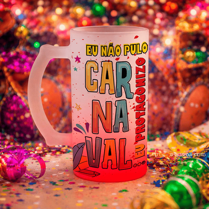 10 Artes para Caneca Chopp 2026 Carnaval Arquivo Editável 3