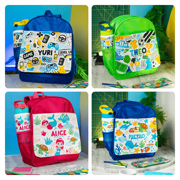 64 Artes para Caneca, Toalhinha e  Garrafinha Volta às Aulas Arquivo em Png 4