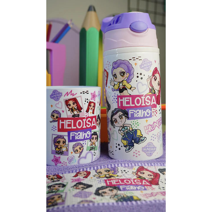 90 Artes para Sublimação Caneca Garrafa e Toalhinha Volta as Aulas Arquivo em Png  10