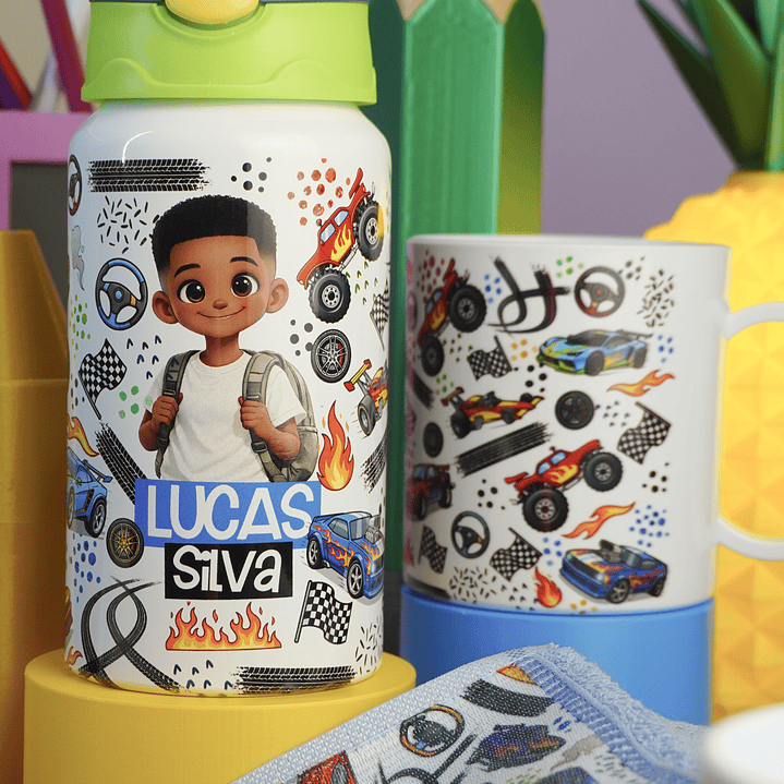 90 Artes para Sublimação Caneca Garrafa e Toalhinha Volta as Aulas Arquivo em Png  12