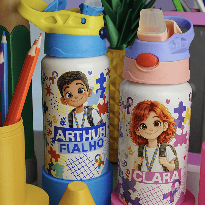 90 Artes para Sublimação Caneca Garrafa e Toalhinha Volta as Aulas Arquivo em Png  13