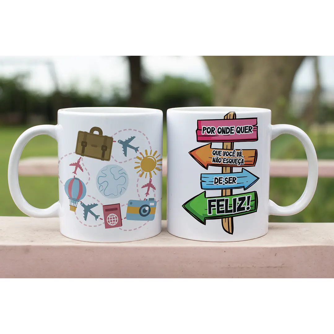 5 Artes para Caneca Viajem Arquivo Editável 4