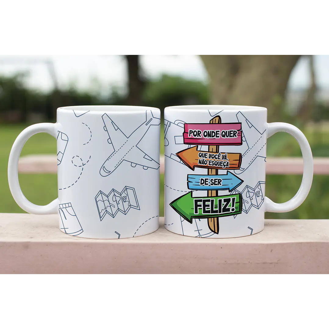 5 Artes para Caneca Viajem Arquivo Editável 6