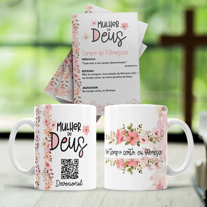 8 Artes para Caneca e Cartão Devocional Femenino Arquivo Editável  4