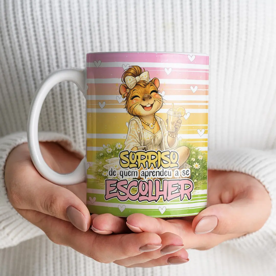 10 Artes para Caneca Capivara Sincera Frases Arquivo Editável  2