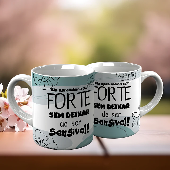 10 Artes para Canecas Minimalistas Dia da Mulher Frases Inpiradoras Arquivo Editável 1