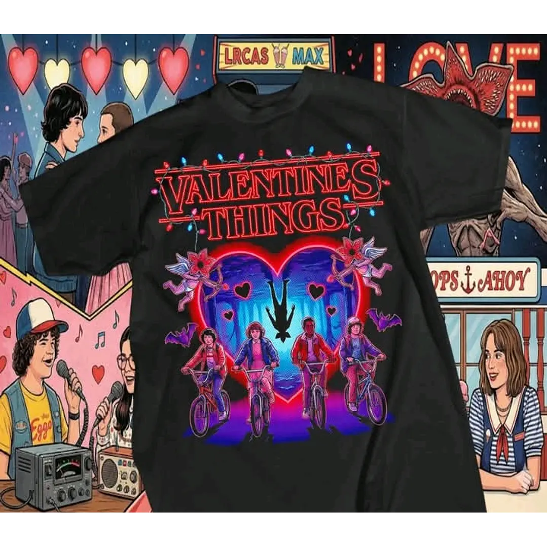 12 Artes para Camisa Stranger Things Camisetas Arquivo em Png 3