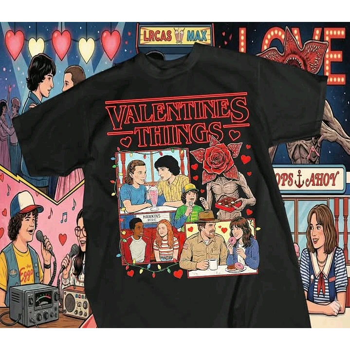 12 Artes para Camisa Stranger Things Camisetas Arquivo em Png 6