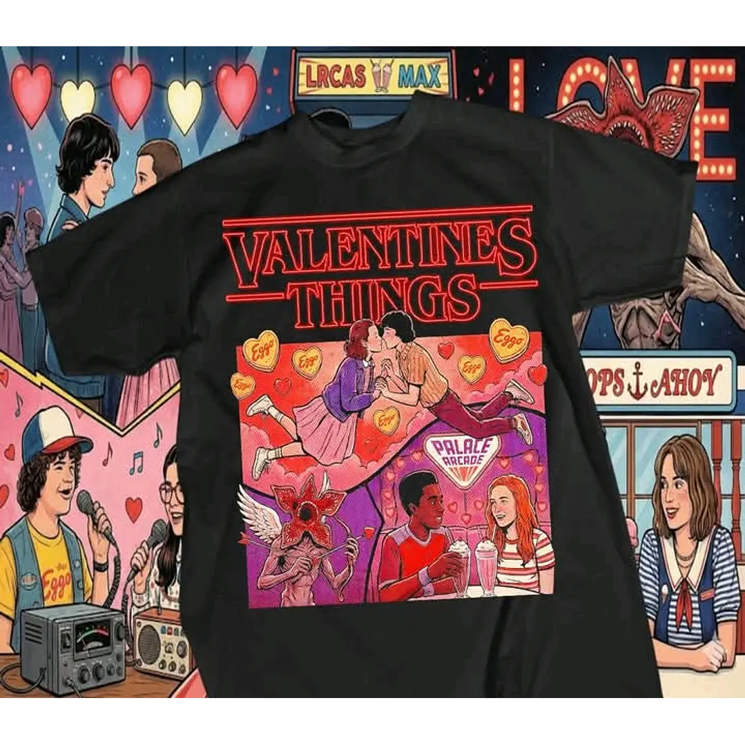 12 Artes para Camisa Stranger Things Camisetas Arquivo em Png 9