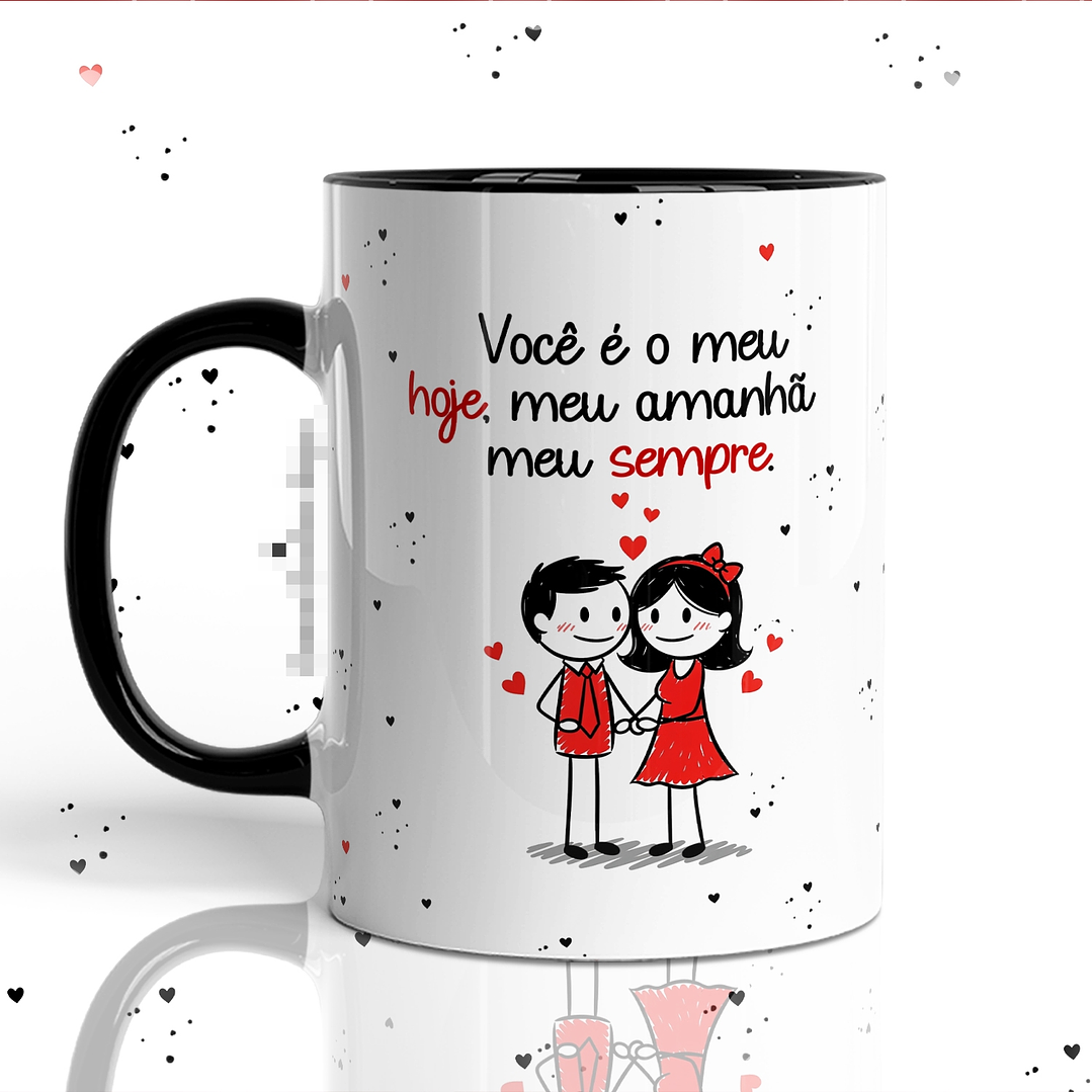 12 Artes para Caneca Bonequinhos Apaixonados Minimalista Arquivo em Png 3