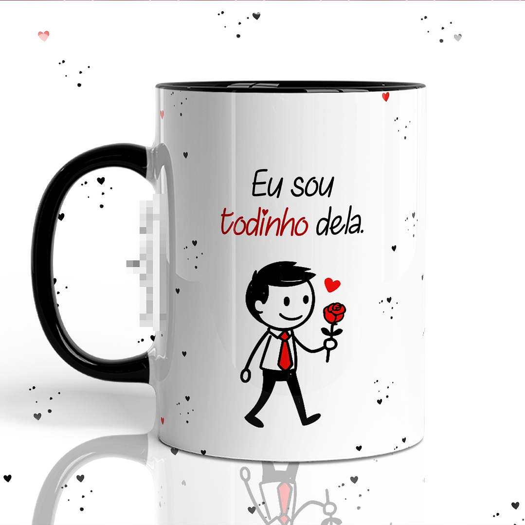 12 Artes para Caneca Bonequinhos Apaixonados Minimalista Arquivo em Png 7