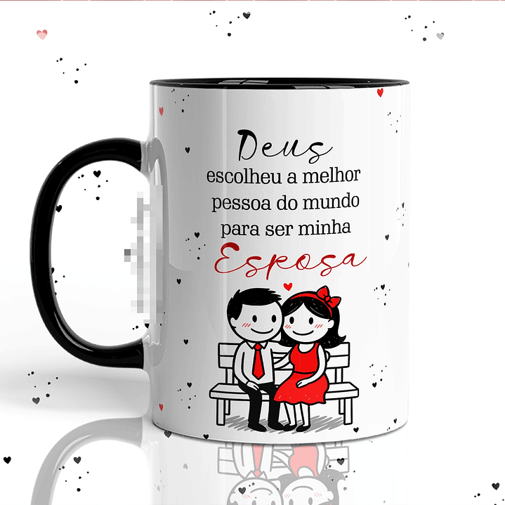 12 Artes para Caneca Bonequinhos Apaixonados Minimalista Arquivo em Png 12