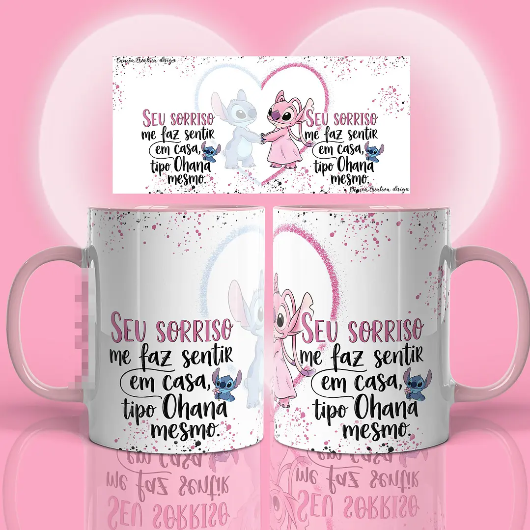 17 Artes para Caneca Stitch Namorados Arquivo em Png 11