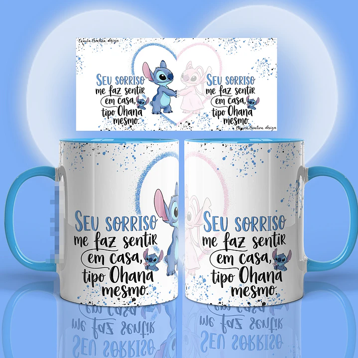 17 Artes para Caneca Stitch Namorados Arquivo em Png 14