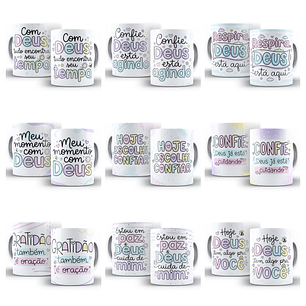 25 Artes para Caneca Salmo Do Dia Frases Arquivo Editável 