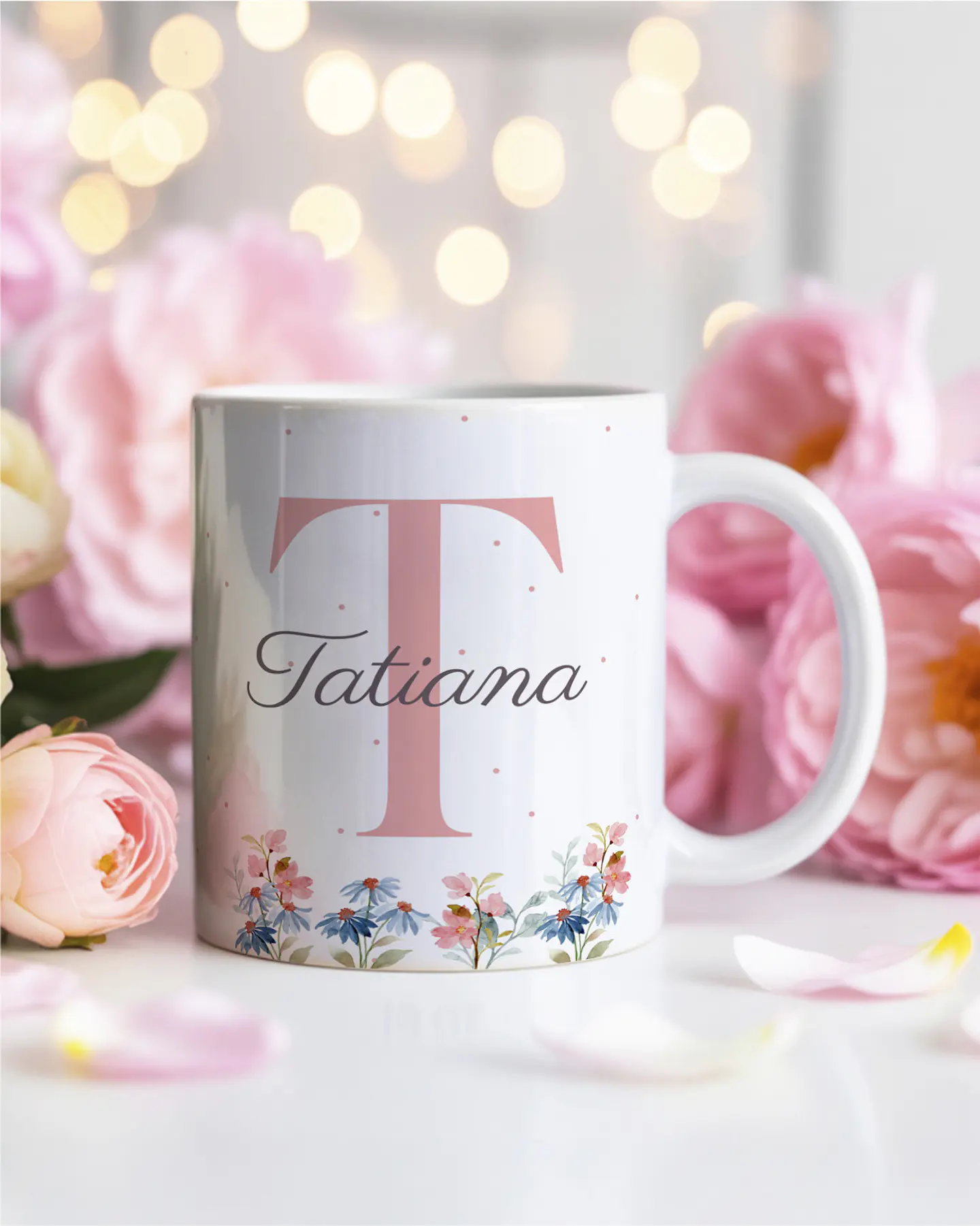 26 Artes para Caneca Alfabeto Feminino Flores Arquivo Editável  4