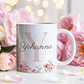 26 Artes para Caneca Alfabeto Feminino Flores Arquivo Editável  - Miniatura 10