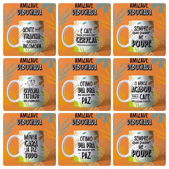 31 Artes para Caneca Amizade Debochada Frases engraçadas Arquivo em Jpg 2