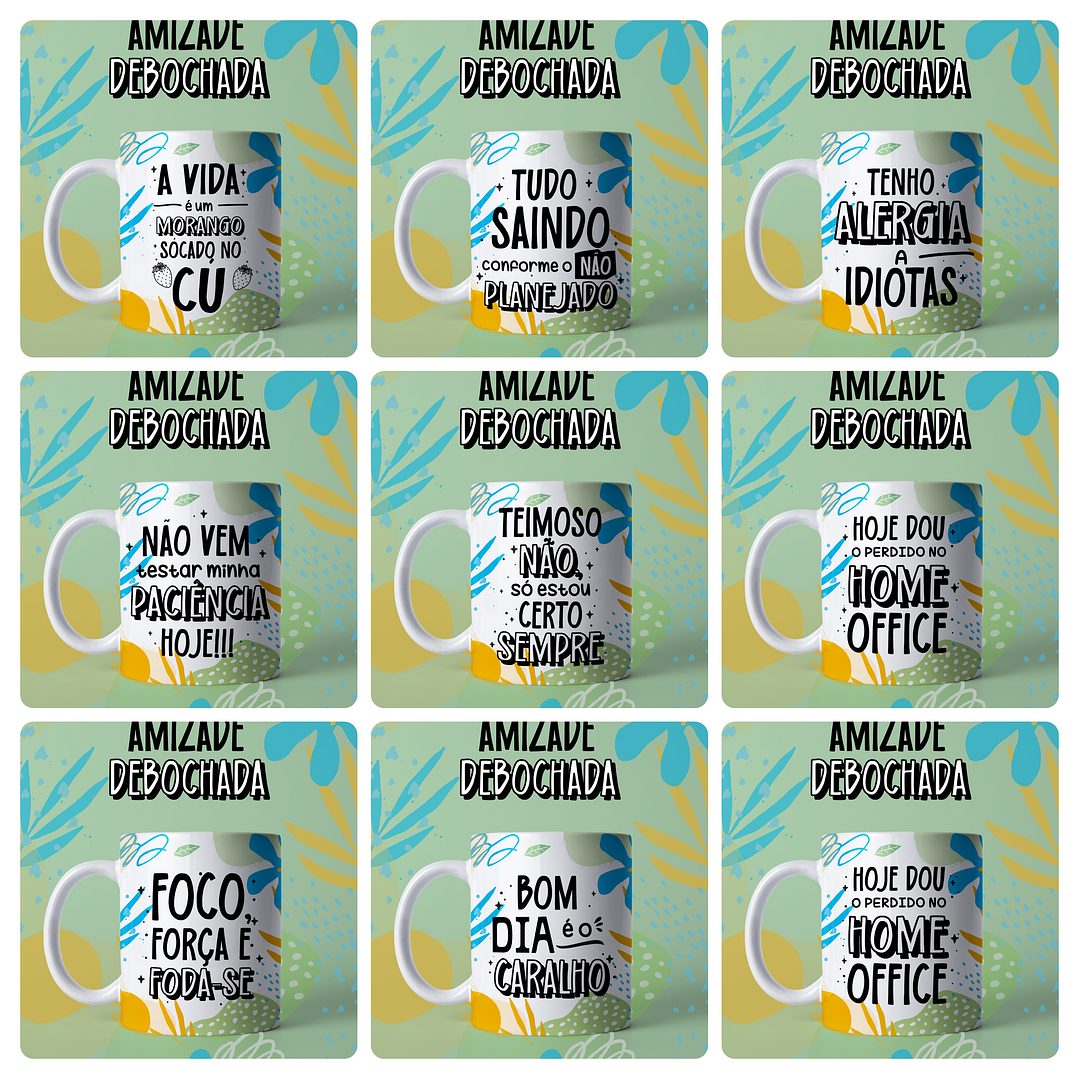 31 Artes para Caneca Amizade Debochada Frases engraçadas Arquivo em Jpg 3