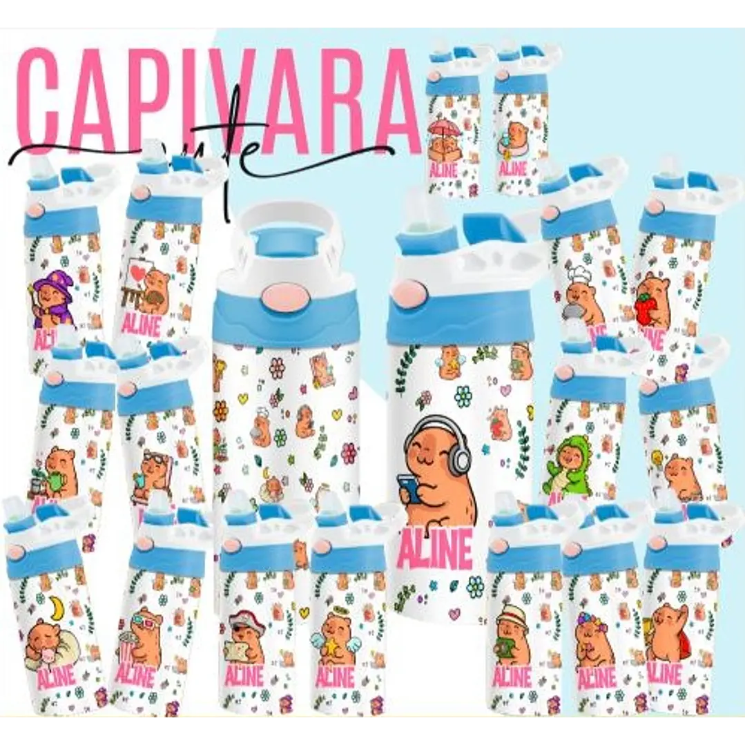 165 Artes para Toalinha Squeeze e Caneca Personagens Volta as Aulas Arquivo Editável  6