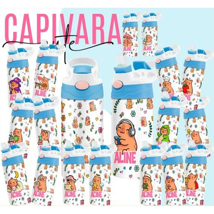 165 Artes para Toalinha Squeeze e Caneca Personagens Volta as Aulas Arquivo Editável  6