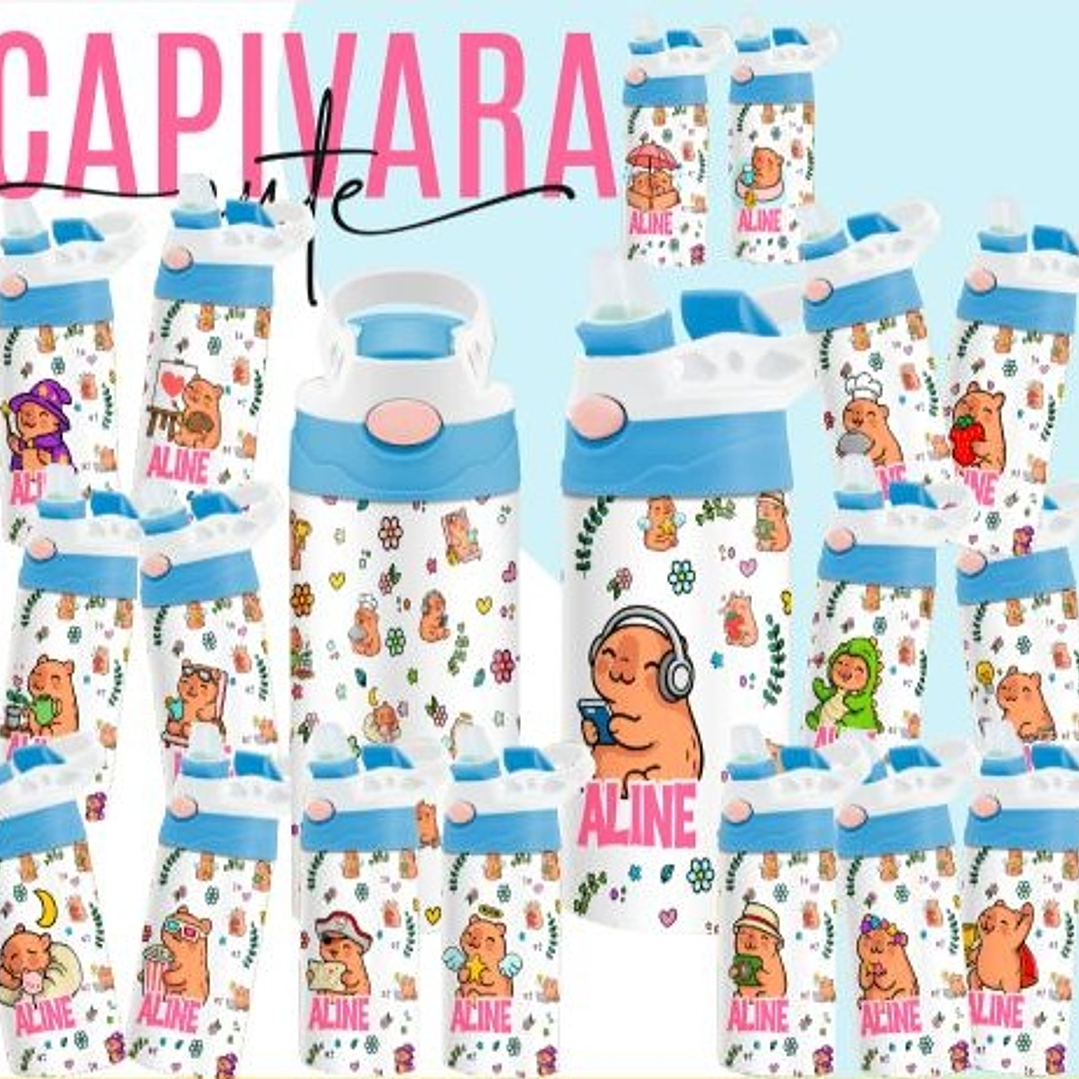 165 Artes para Toalinha Squeeze e Caneca Personagens Volta as Aulas Arquivo Editável  6