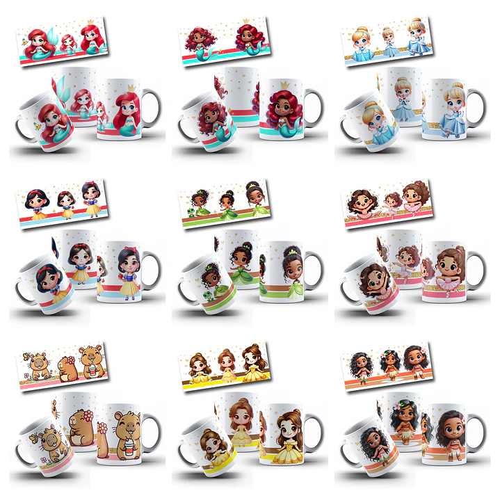 165 Artes para Toalinha Squeeze e Caneca Personagens Volta as Aulas Arquivo Editável  10