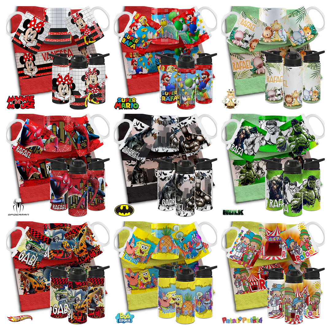 78 Artes para Caneca Toalhina e Squeeze Volta as aulas Arquivo Editável  2