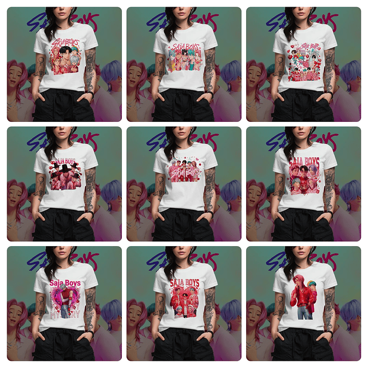 40 Artes para Camisa e Caneca Guerreiras do Kpop Arquivo em Png 2