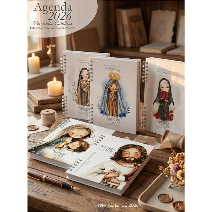Arquivo Agenda com versículos católicos + 16 capas 2026 Arquivo em Pdf  1