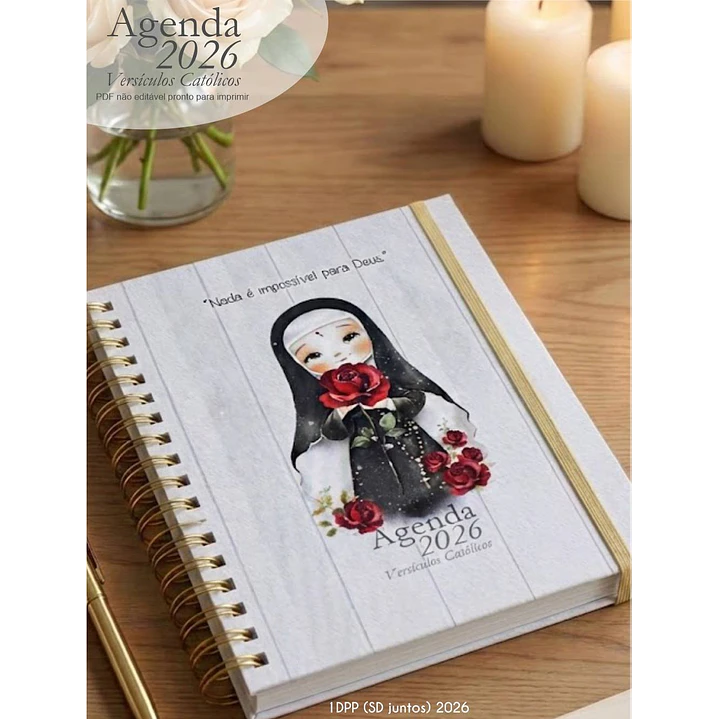 Arquivo Agenda com versículos católicos + 16 capas 2026 Arquivo em Pdf  4